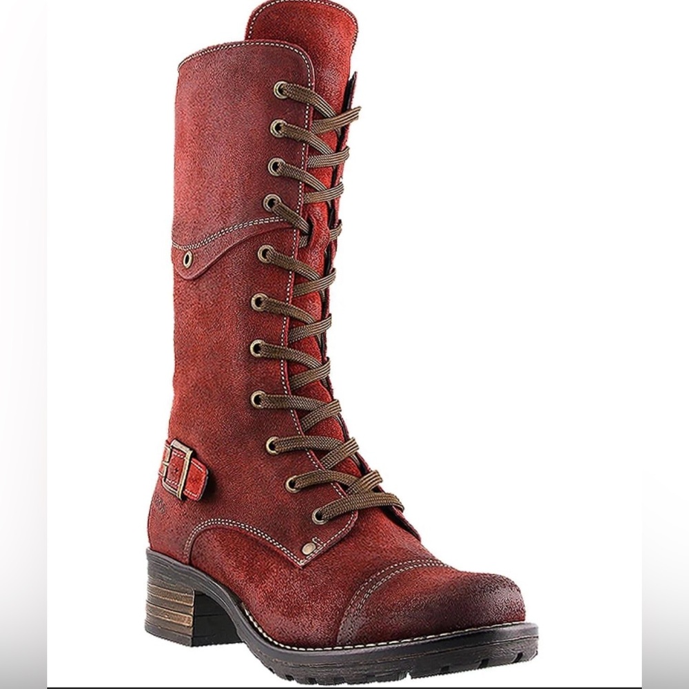 Taos Tall Crave Garnet Lace-Up Women's Boots